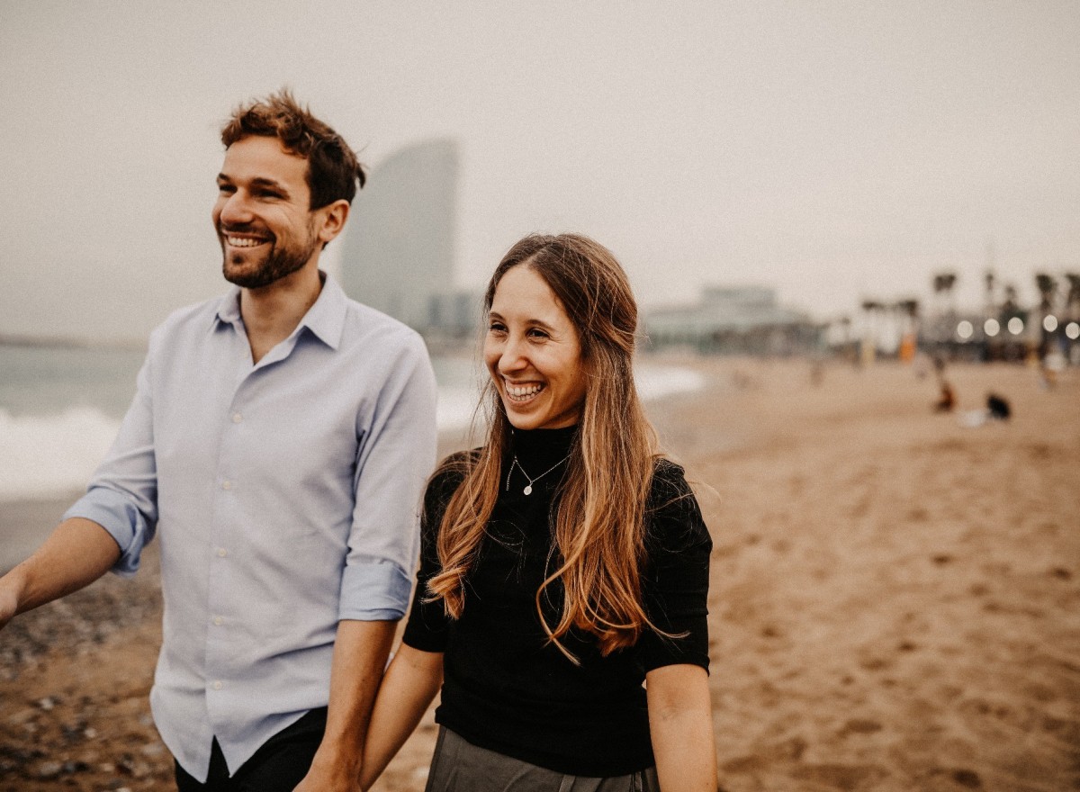 Couple in Barcelona
